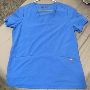 Figs Casma Ceil Blue Small Top